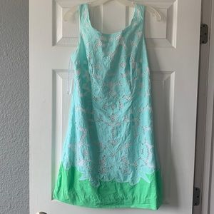 Lilly Pulitzer Capricia dress in engineered eyelet